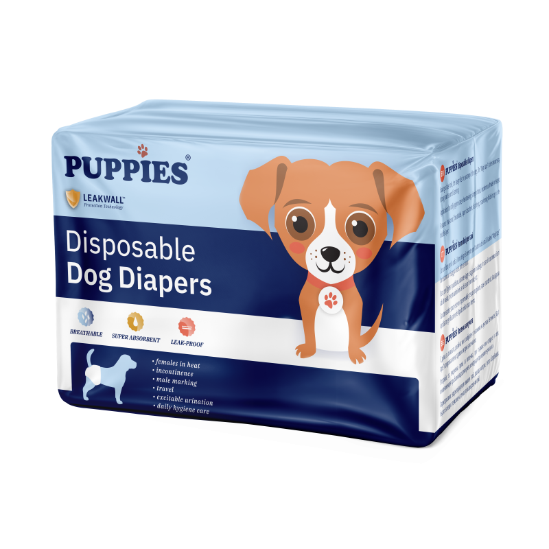 Φωτογραφία προϊόντος: Puppies Πάνες – Βρακάκια L (12 Τεμ) 50 – 68 cm