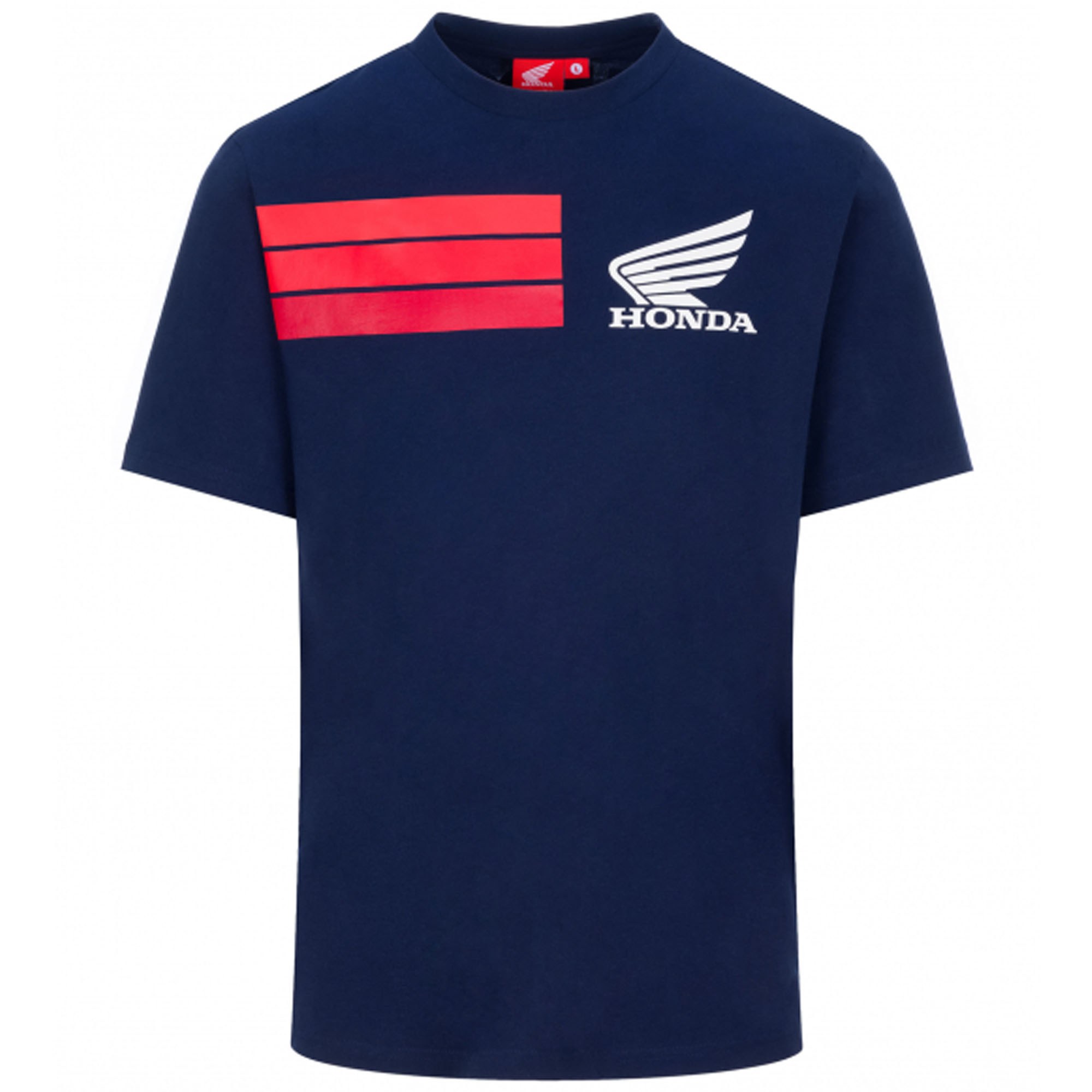 Φωτογραφία προϊόντος: T-SHIRT HONDA HRC RED STRIPES BLUE 2038002 | HONDA HRC RACING