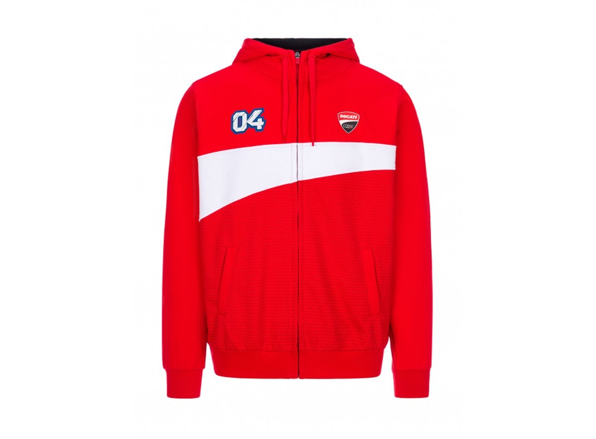 Φωτογραφία προϊόντος: ΖΑΚΕΤΑ HOODIE 04 RED / WHITE / BLACK 2026004 | DUCATI DUAL DOVIZIOSO
