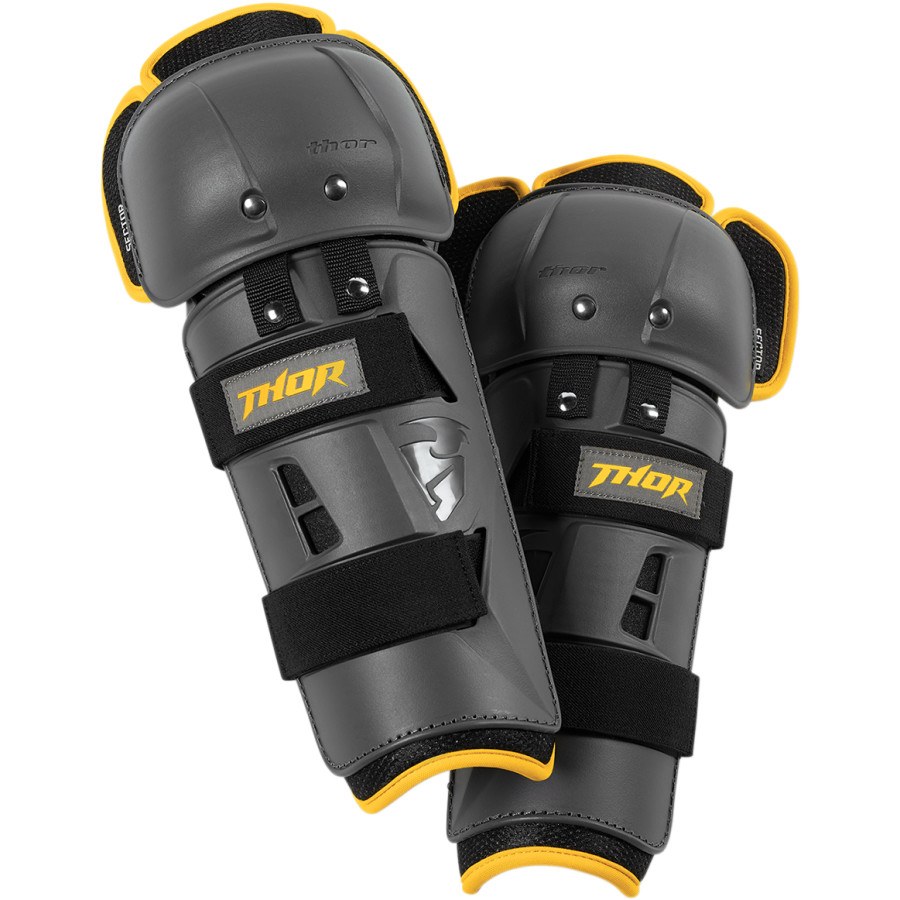 Φωτογραφία προϊόντος: ΕΠΙΓΟΝΑΤΙΔΕΣ SECTOR GP CHARCOAL/YELLOW KNEE GUARD| THOR