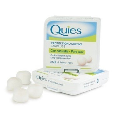Φωτογραφία προϊόντος: QUIES Earplugs Pure Wax Ωτοασπίδες μιας Χρήσης από Φυσικό Κερί, 8 ζευγάρια