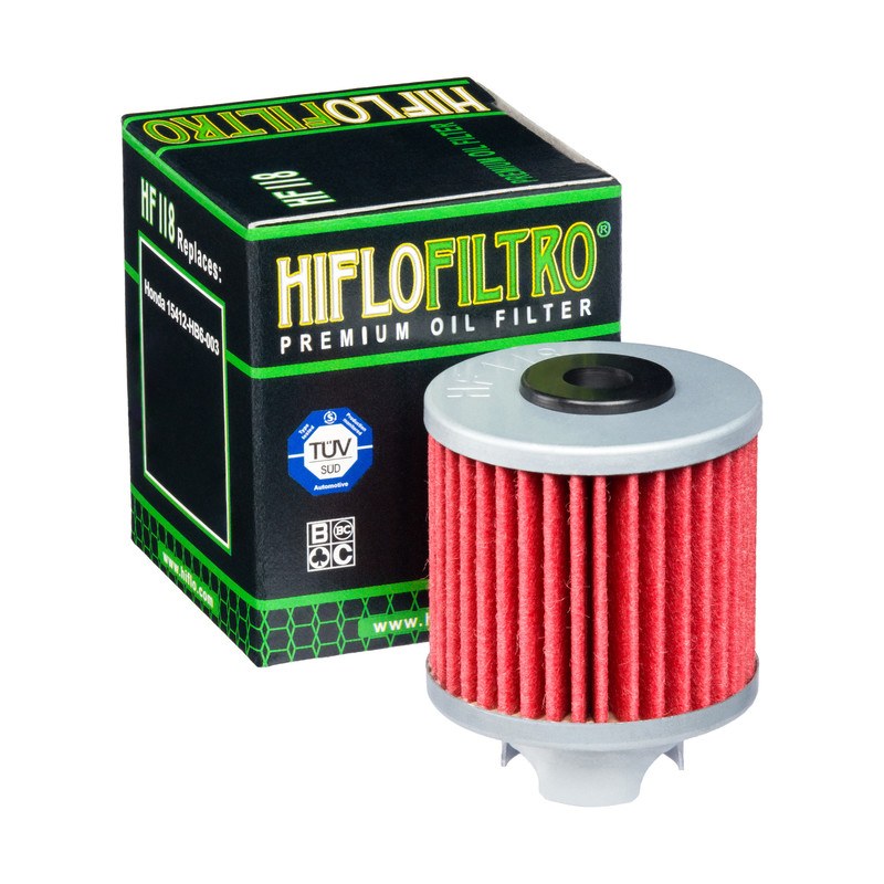 Φωτογραφία προϊόντος: ΦΙΛΤΡΟ ΛΑΔΙΟΥ OIL FILTER ΣΥΜΒΑΤΟ ΜΕ HONDA CB50 R (04) HF118 | HIFLOFILTRO
