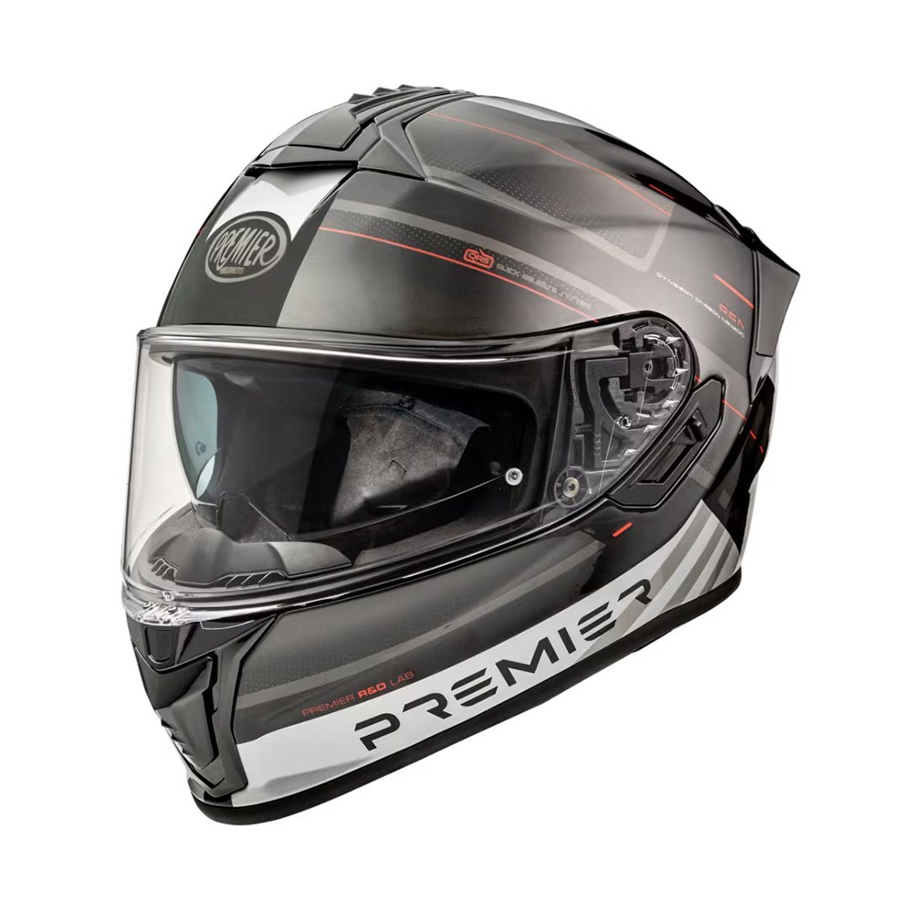Φωτογραφία προϊόντος: ΚΡΑΝΟΣ FULL FACE EVOLUZIONE SP92 DARK GREY/WHITE/RED GLOSSY ECE 22.06 | PREMIER
