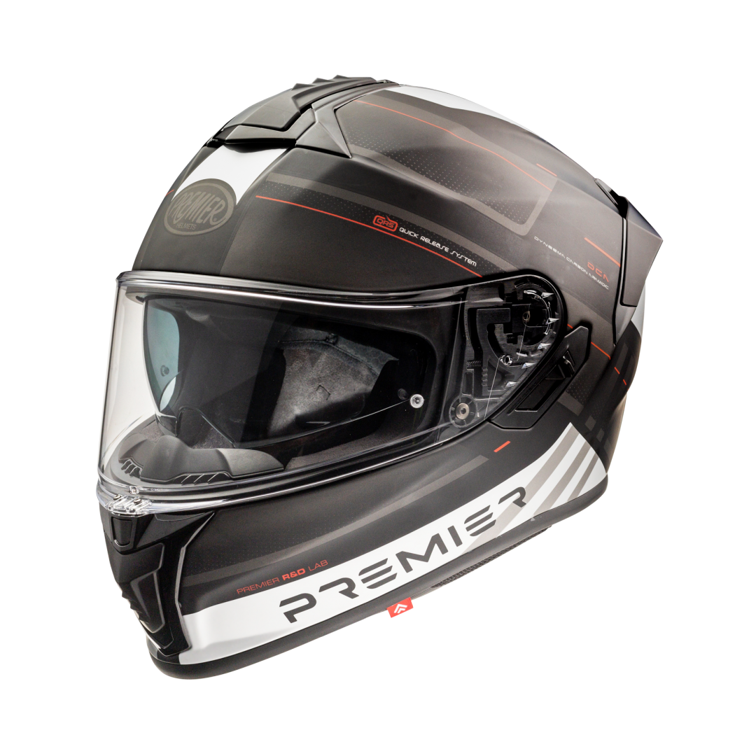 Φωτογραφία προϊόντος: ΚΡΑΝΟΣ FULL FACE EVOLUZIONE SP2BM DARK GREY/WHITE/RED MATT ECE 22.06 | PREMIER