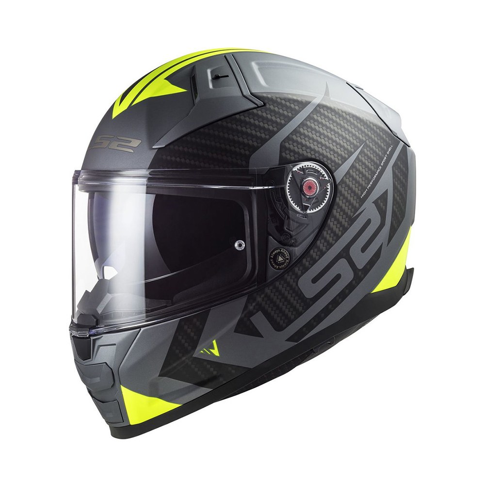 Φωτογραφία προϊόντος: ΚΡΑΝΟΣ FULL FACE VECTOR II FF811 SPLITTER MATT TITANIUM H-V YELLOW ECE 22.06 | LS2