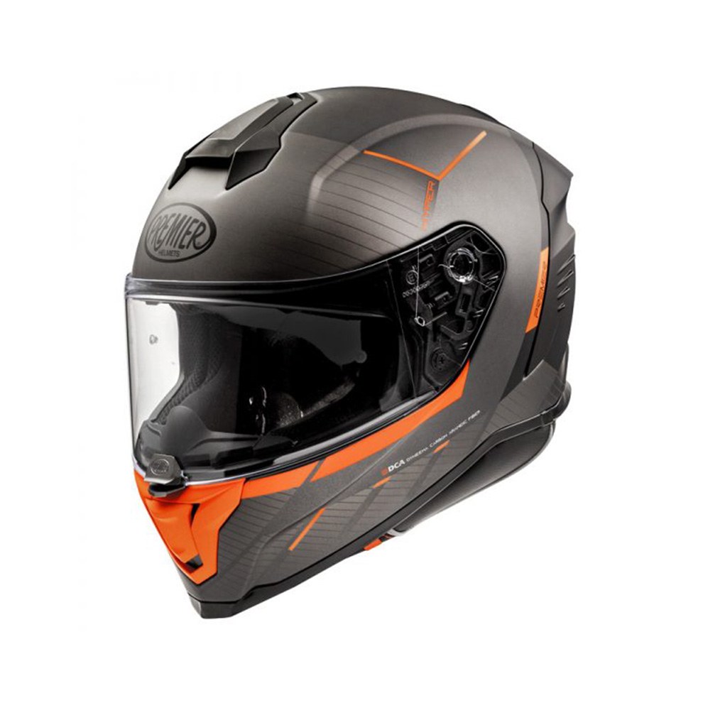 Φωτογραφία προϊόντος: ΚΡΑΝΟΣ FULL FACE HYPER RS93 BM DARK GREY/ ORANGE ECE 22.06 | PREMIER