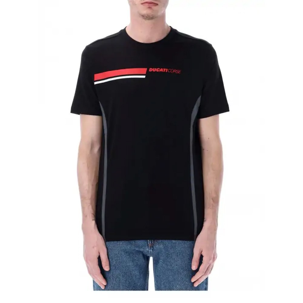 Φωτογραφία προϊόντος: T-SHIRT DUCATI CORSE STRIPES BLACK 2336004 | DUCATI RACING COLLECTION
