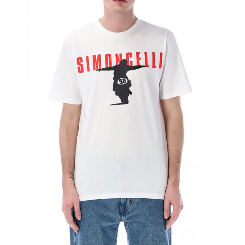 Φωτογραφία προϊόντος: T-SHIRT SIMONCELLI WHITE 2435001 | MARCO SIMONCELLI