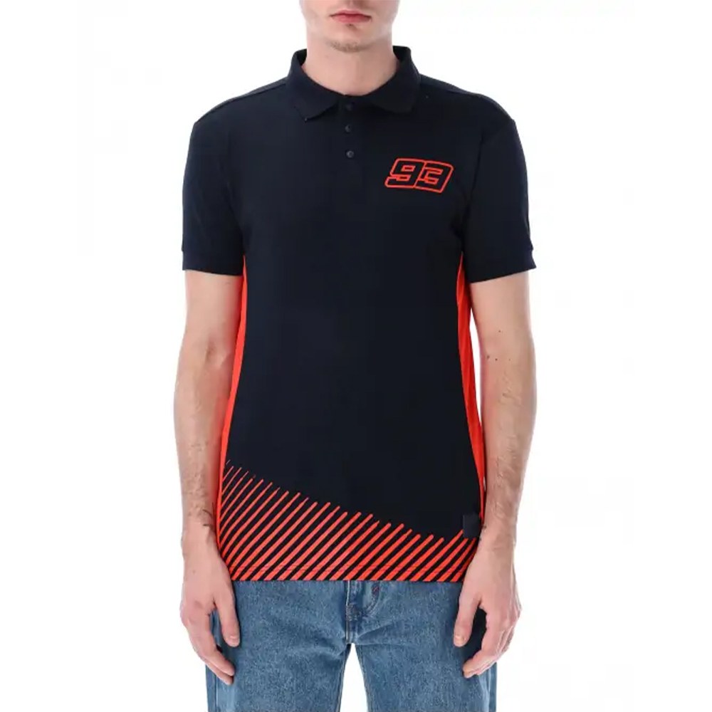 Φωτογραφία προϊόντος: POLO SHIRT TECHNICAL 93 AND STRIPES BLUE/RED 2413001 | MARC MARQUEZ