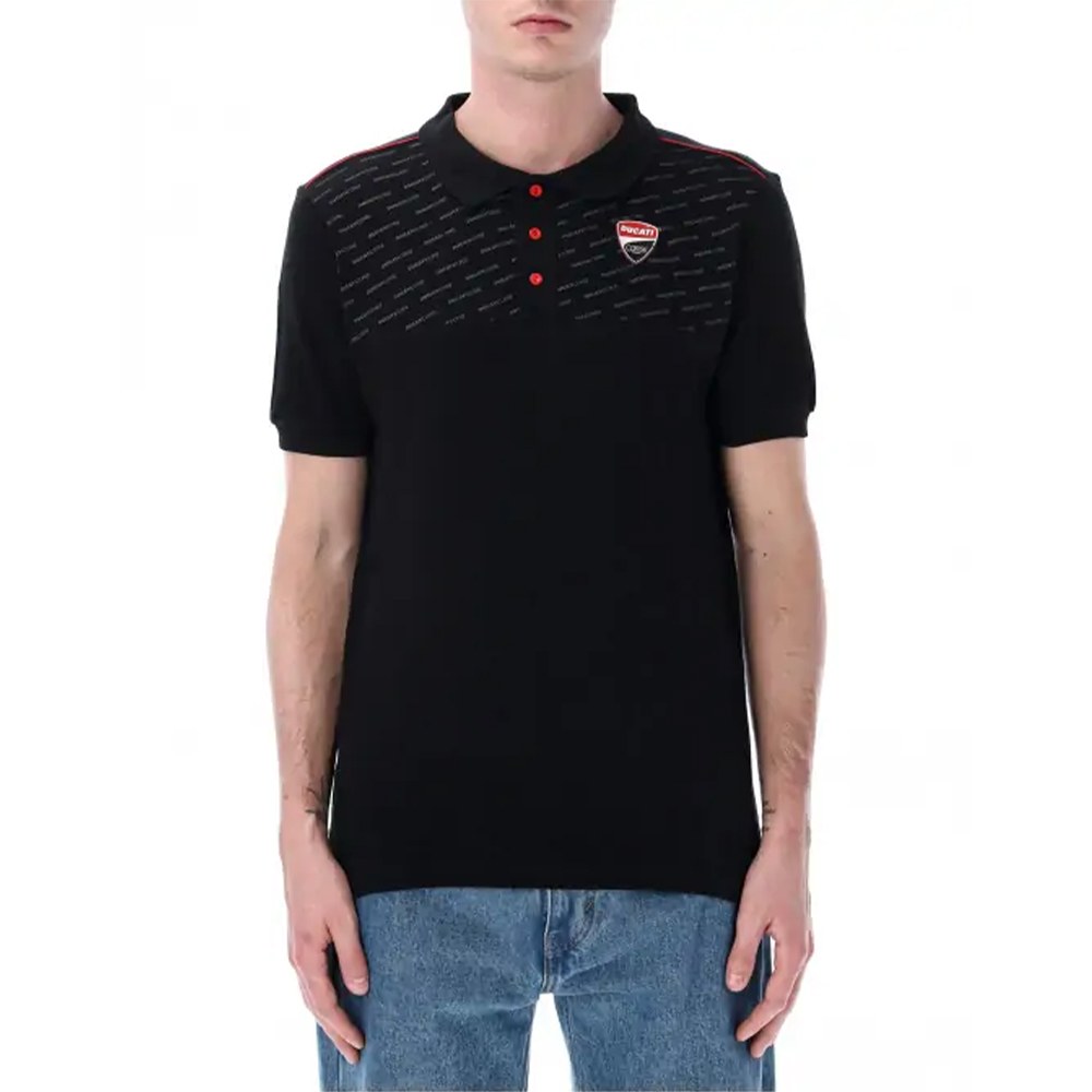 Φωτογραφία προϊόντος: POLO SHIRT TECHNICAL INSERT MICRO LOGO BLACK 2416001 | DUCATI RACING COLLECTION