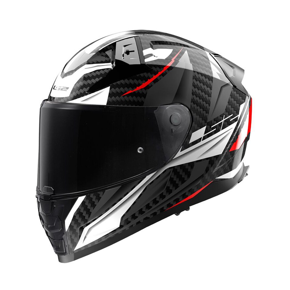 Φωτογραφία προϊόντος: ΚΡΑΝΟΣ FULL FACE VECTOR II CARBON FF811 SAVAGE WHITE RED GREY ECE 22.06 | LS2