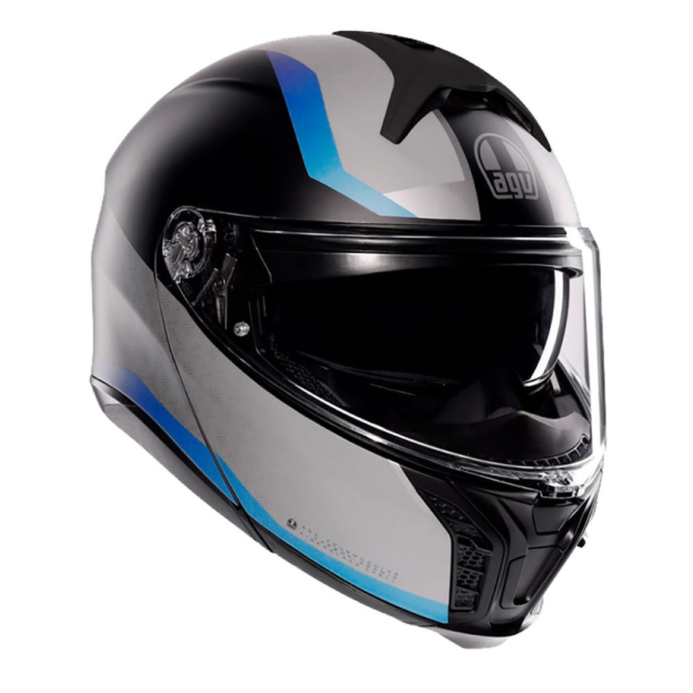 Φωτογραφία προϊόντος: ΚΡΑΝΟΣ FLIP-UP TOURMODULAR MULTI MPLK STRAY MATT BLACK/GREY/BLUE ECE 22.06 | AGV