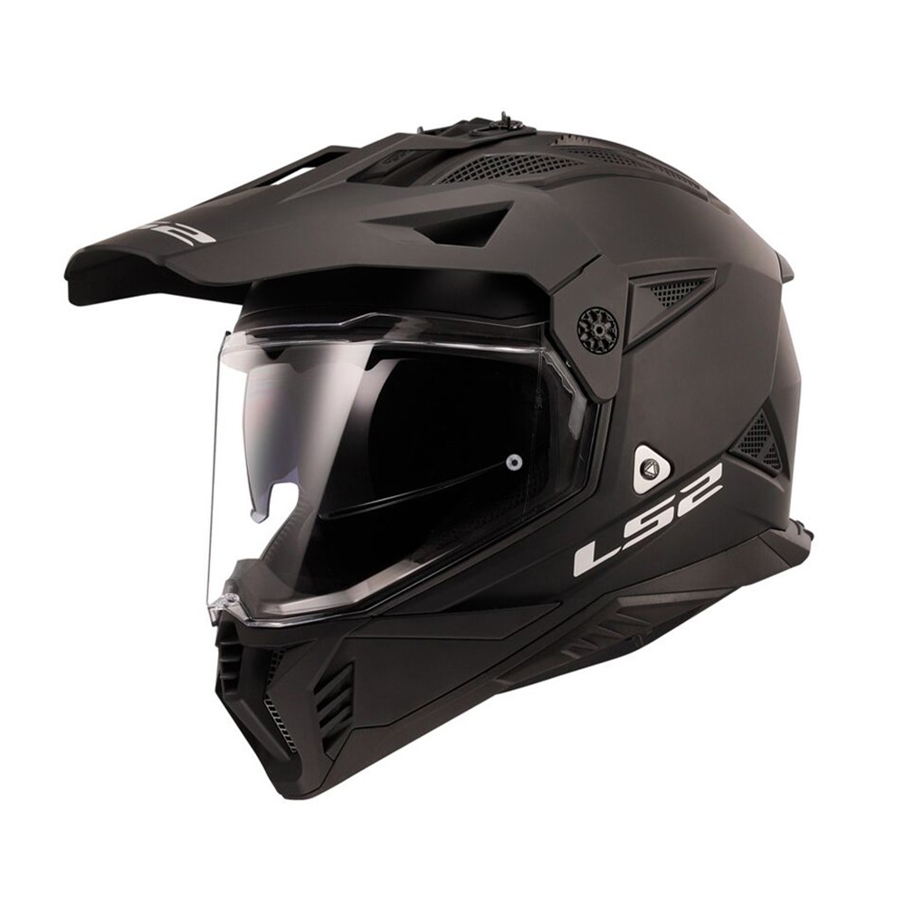 Φωτογραφία προϊόντος: ΚΡΑΝΟΣ DUAL MX702 PIONEER II SOLID MATT BLACK ECE 22.06 | LS2