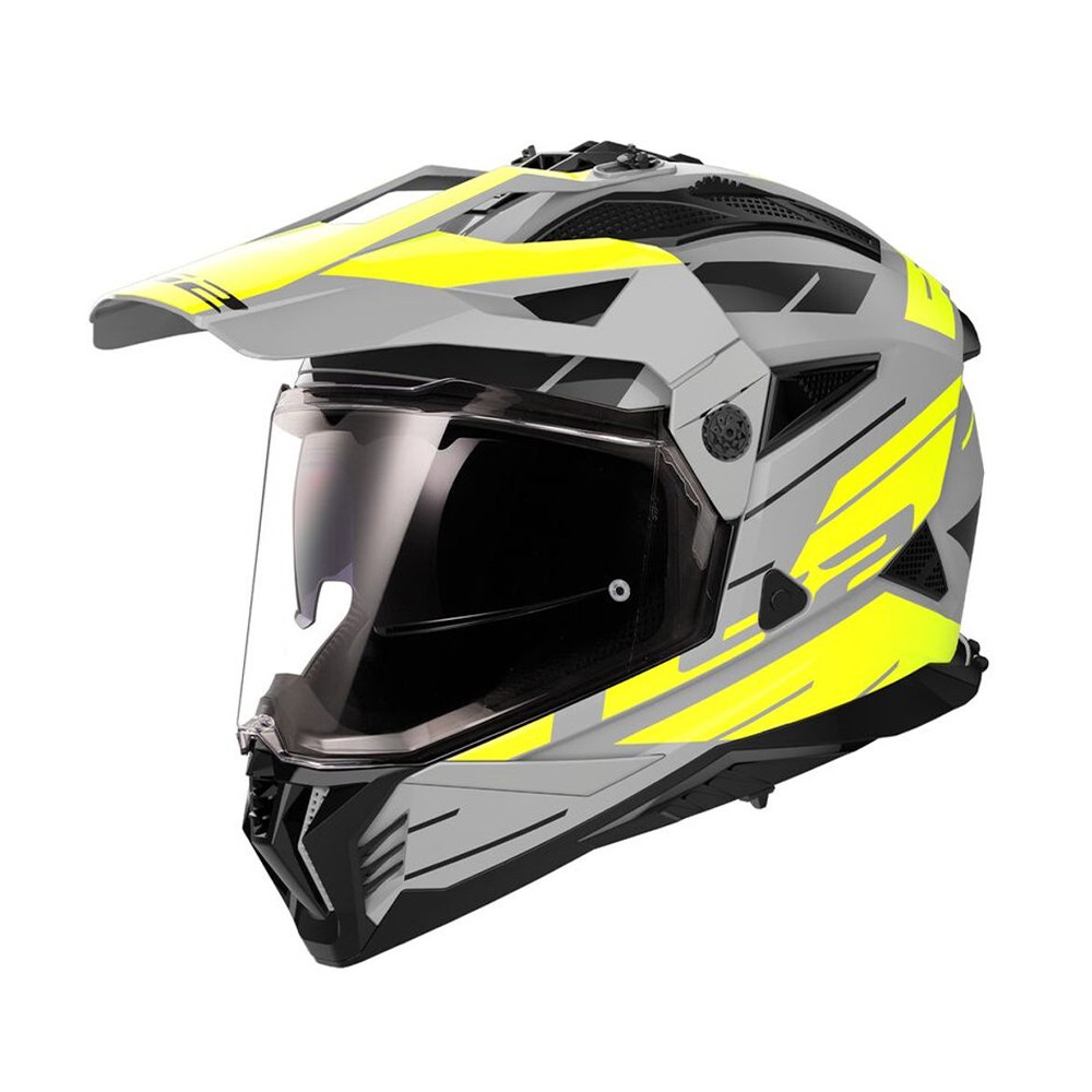 Φωτογραφία προϊόντος: ΚΡΑΝΟΣ DUAL MX702 PIONEER II NAMIB MATT GREY/H-V YELLOW ECE 22.06 | LS2