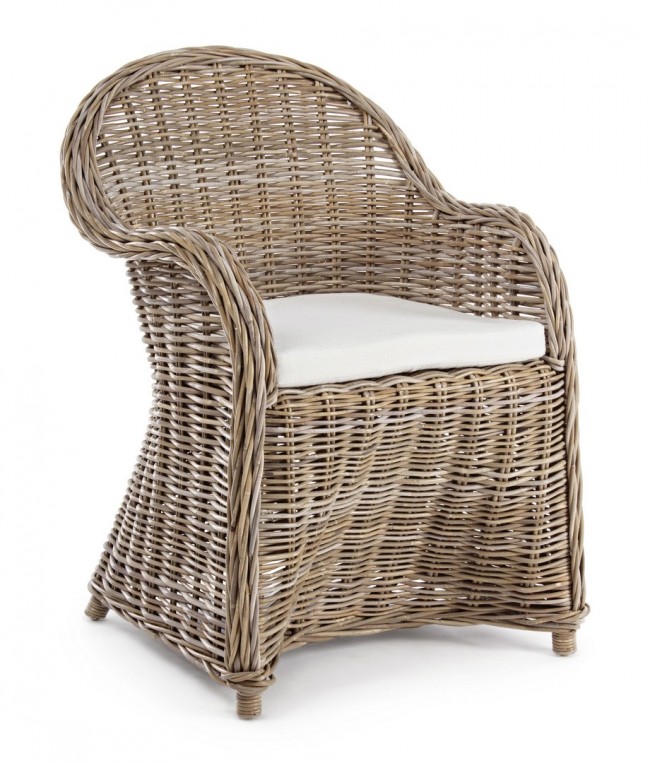 Φωτογραφία προϊόντος: KARE Πολυθρόνα Martin Καφέ Rattan 60x67x89εκ. - Καφέ - 60Μx67Πx89Υ