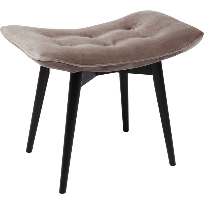 Φωτογραφία προϊόντος: KARE Σκαμπό Vicky Velvet Γκρι 59x37 εκ. 59x37x48εκ - Γκρι - 59Μx37Πx48Υ
