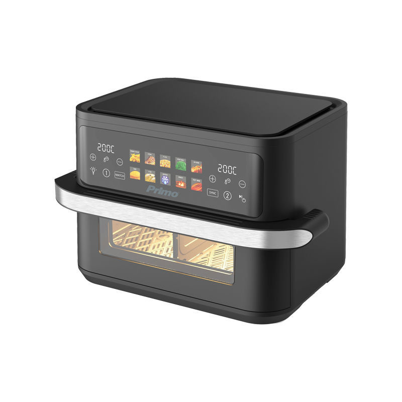 Φωτογραφία προϊόντος: Φριτέζα αέρος PRAF-40530 Primo Dual Zone Digital 11L 2800W Inox/Μαύρο