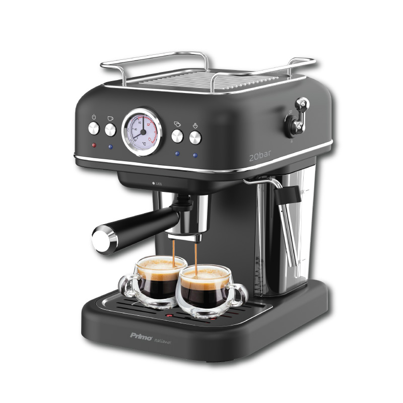 Φωτογραφία προϊόντος: Μηχανή καφέ Espresso PREM-40444 Primo Eco 20Bar 3-σε-1 αναλογικό καντράν 1050W Μαύρο-Χρωμέ