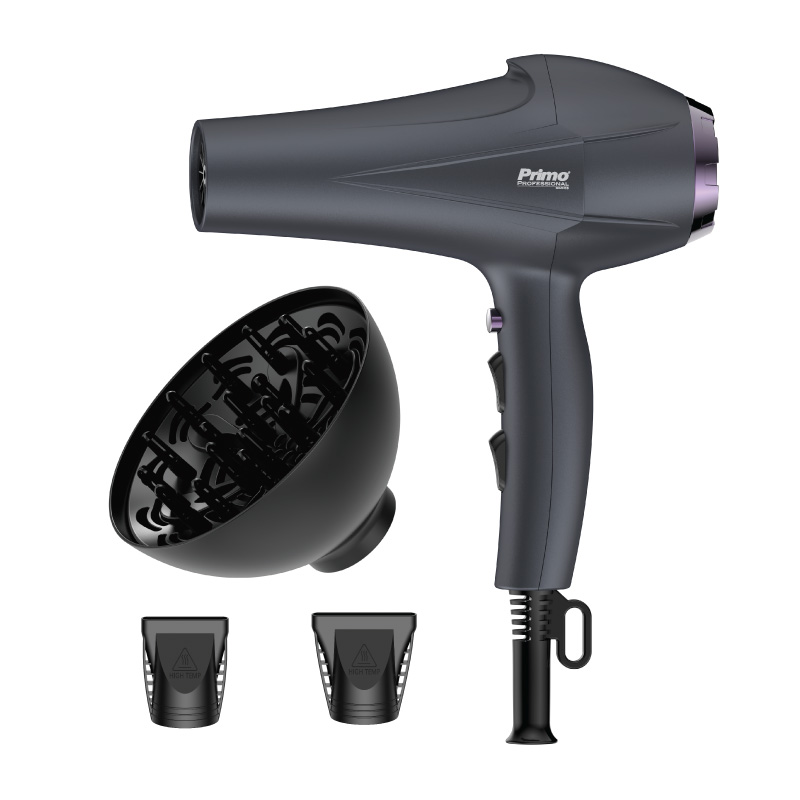Φωτογραφία προϊόντος: Σεσουάρ PRHD-40458 Primo 2400W AC με λειτουργία ιονισμού & κρύο αέρα Ανθρακί