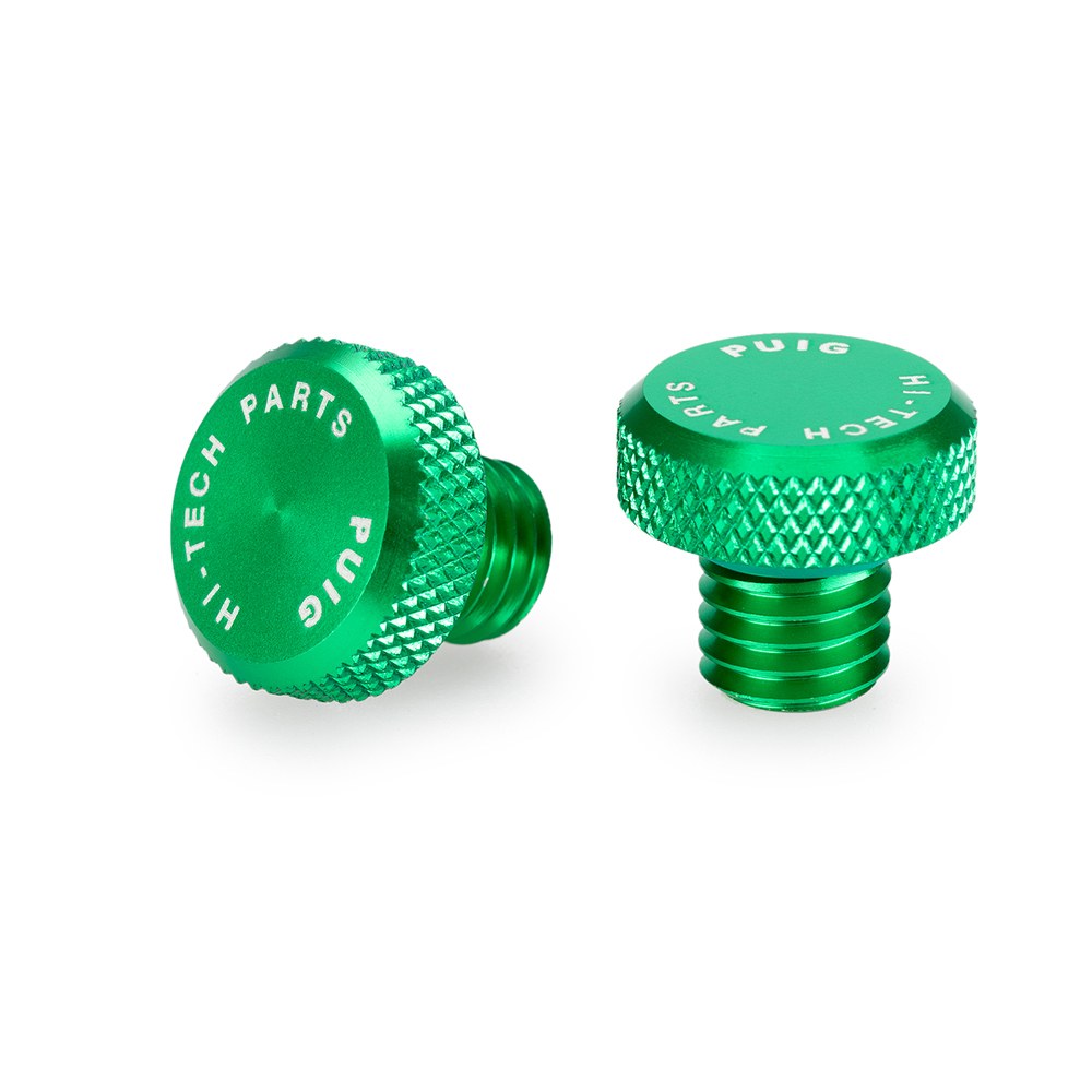 Φωτογραφία προϊόντος: ΤΑΠΕΣ ΚΑΘΡΕΦΤΩΝ GREEN MIRROR HOLE SCREW PLUG M10 x 1.50 21805V | PUIG