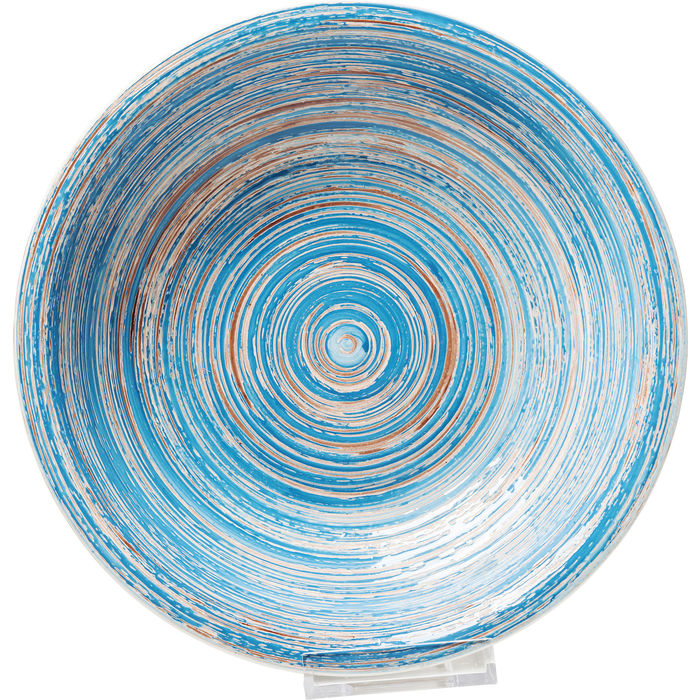 Φωτογραφία προϊόντος: KARE Στρογγυλο πιατο Swirl Blue - Λευκό