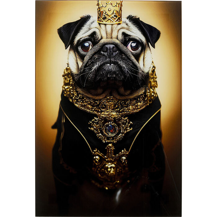 Φωτογραφία προϊόντος: KARE Πίνακας Prince Pug Μαύρος/Κίτρινος 40x0,4x60 εκ. - Μαύρο - 40Μx60Υ