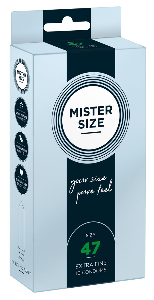 Φωτογραφία προϊόντος: Mister Size 47 – Προφυλακτικά Slim Fit για Μέγιστη Σταθερότητα (10 Τεμάχια)