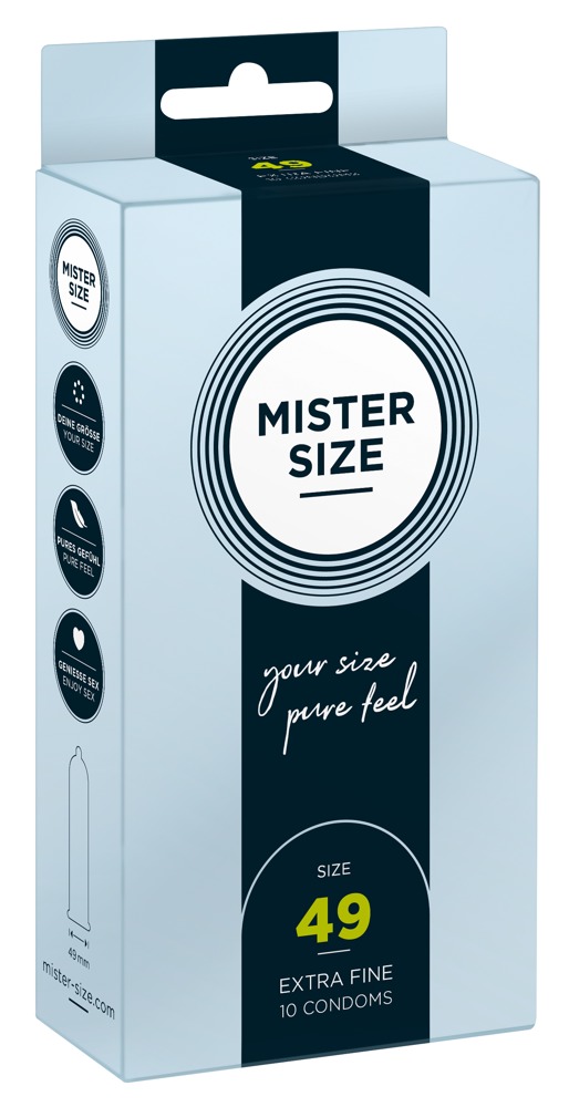 Φωτογραφία προϊόντος: Mister Size 49 – Προφυλακτικά Slim Fit για Φυσική Αίσθηση (10 Τεμάχια)