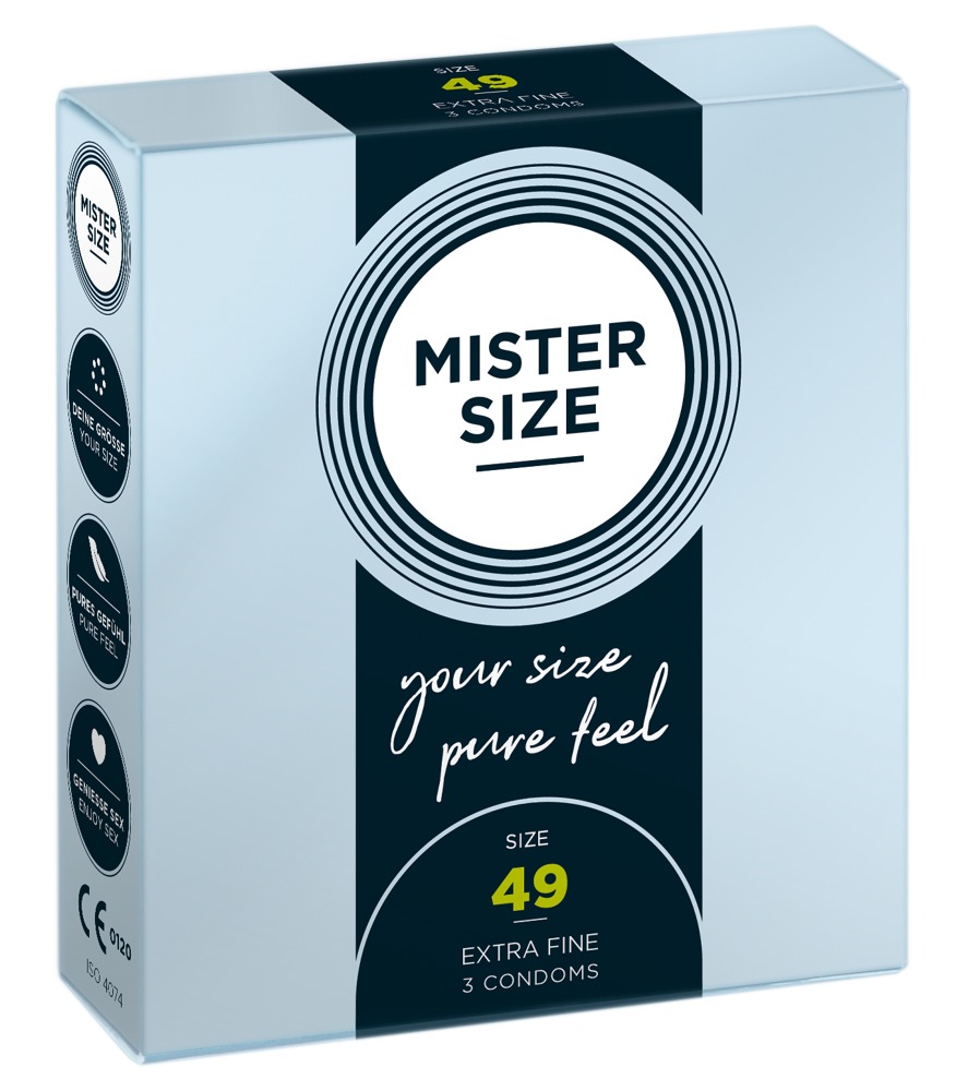 Φωτογραφία προϊόντος: Mister Size 49 – Προφυλακτικά Slim Fit για Φυσική Αίσθηση (3 Τεμάχια)