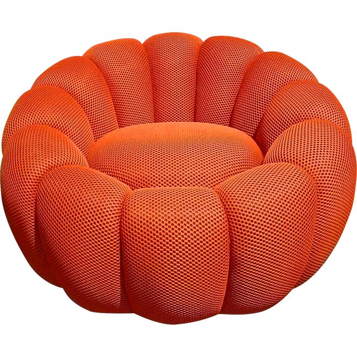 Φωτογραφία προϊόντος: KARE Swivel Armchair Peppo Bloom Orange - Πορτοκαλί - 94Μx94Πx66Υ