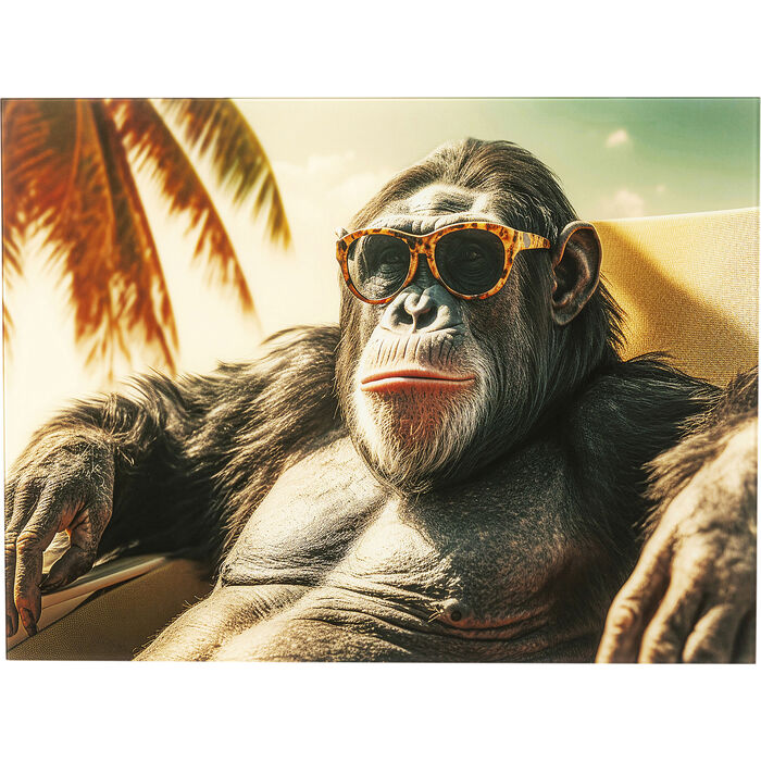 Φωτογραφία προϊόντος: KARE Πίνακας Γυάλινος Holiday Monkey Πολύχρωμος 80x0.4x60εκ. - Πολύχρωμο - 80Μx60Υ