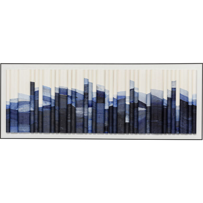 Φωτογραφία προϊόντος: KARE Πίνακας Καμβάς Shadow Skyline Μπλε 160x4x60εκ. - Μπλε - 160Μx4Πx60Υ