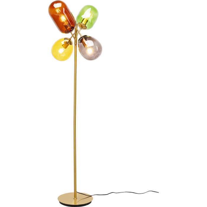 Φωτογραφία προϊόντος: KARE Φωτιστικό Δαπέδου Balloon Dance Μεταλλικό/Γυαλί Πολύχρωμο 48x48x160εκ. - Χρυσό - 48Μx48Πx160Υ