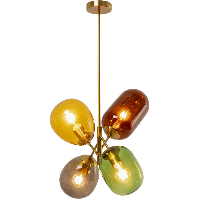 Φωτογραφία προϊόντος: KARE Φωτιστικό Οροφής Balloon Dance Μεταλλικό/Γυαλί Πολύχρωμο 48x48x85εκ. - Χρυσό - 48Μx48Πx85Υ