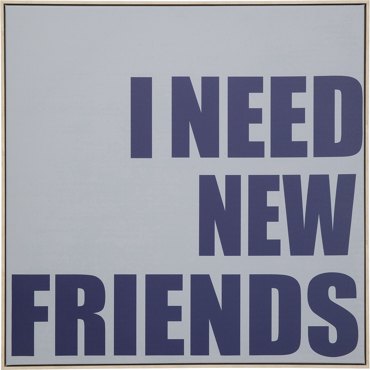 Φωτογραφία προϊόντος: KARE Πίνακας Καμβάς New Friends Με Πλαίσιο Μώβ 80x80εκ. - Μωβ - 80Μx4Πx80Υ