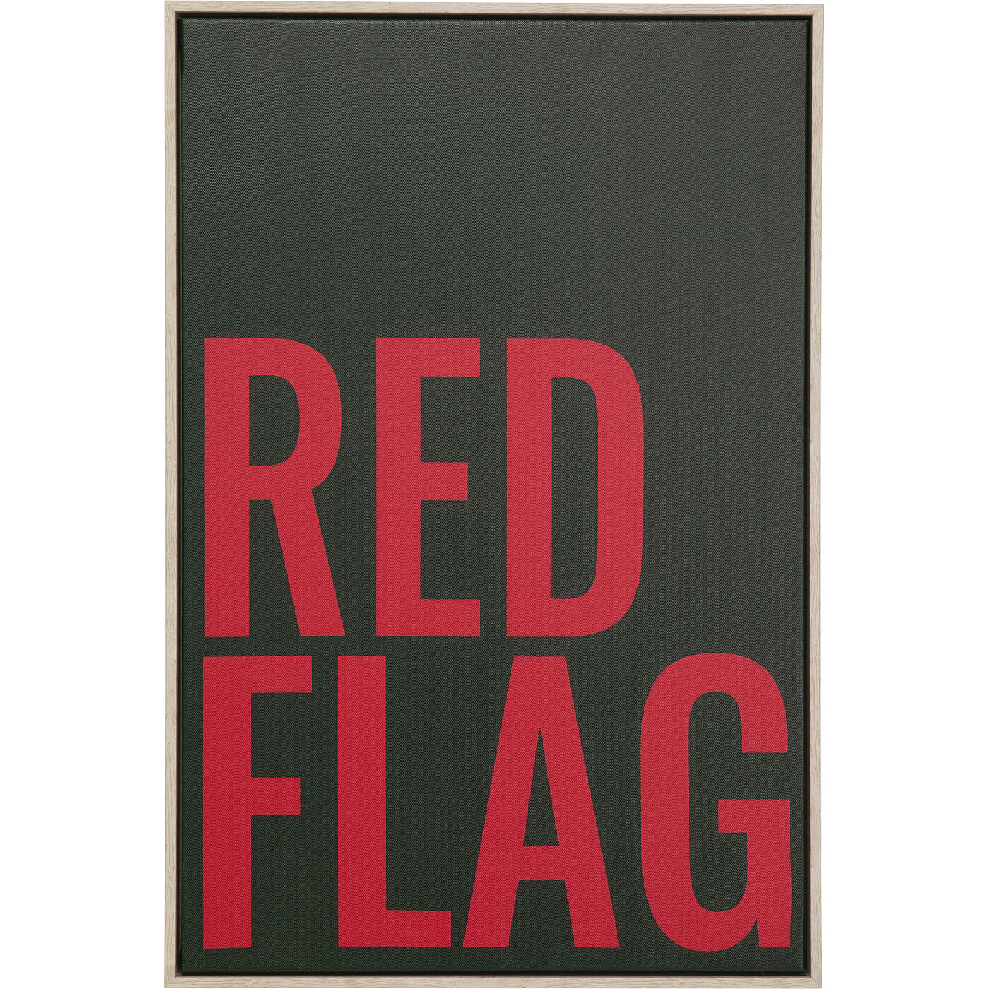 Φωτογραφία προϊόντος: KARE Πίνακας Καμβάς Red Flag Με Πλαίσιο Μαύρος 40x60εκ. - Μαύρο - 40Μx4Πx60Υ