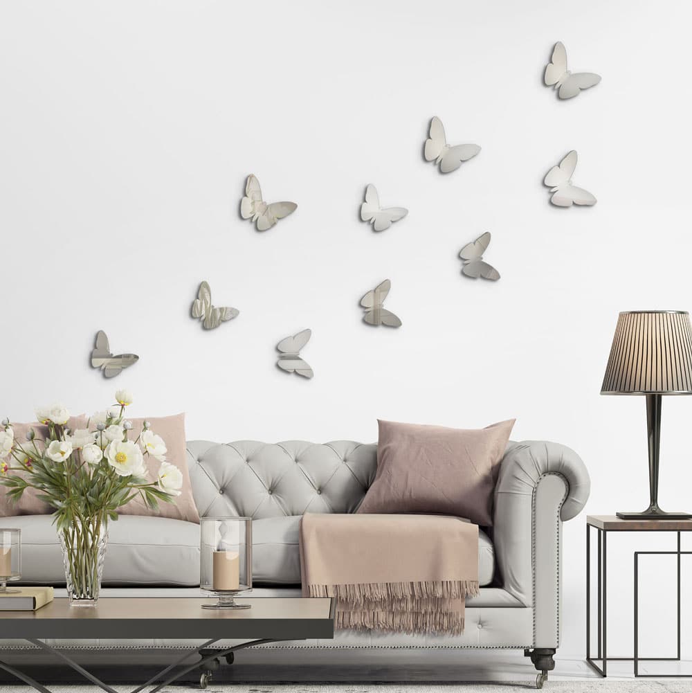 Φωτογραφία προϊόντος: Ango Silver Butterflies 3D πολυπροπυλενίου (24012)