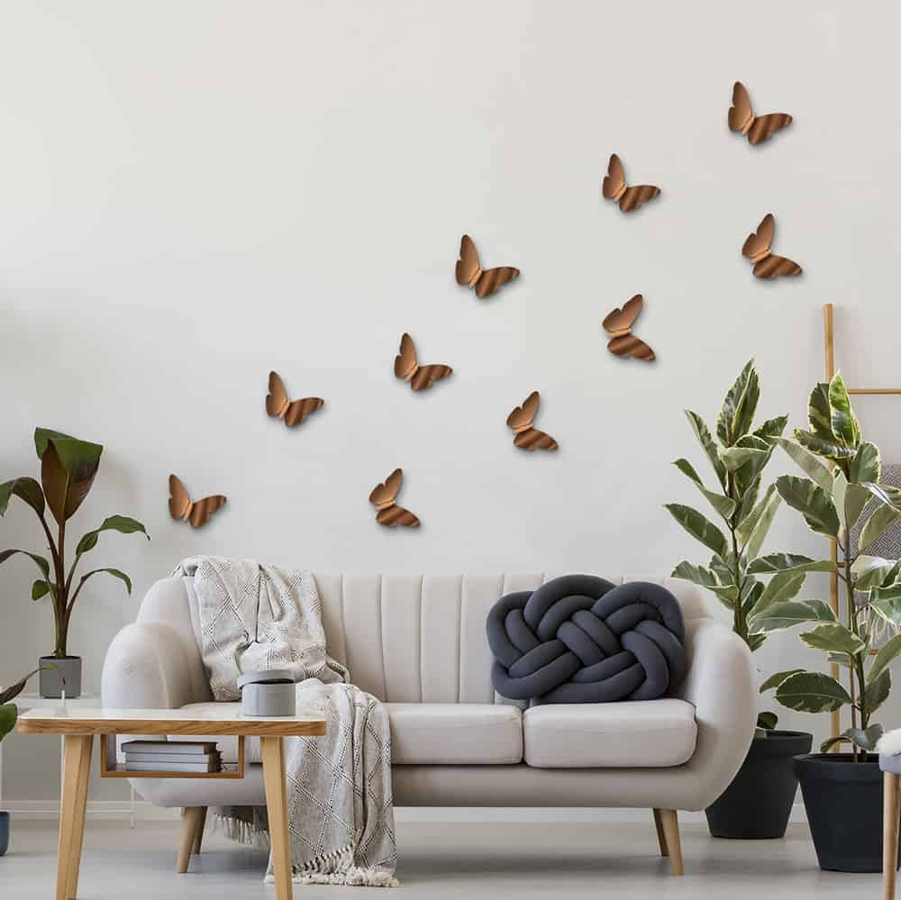 Φωτογραφία προϊόντος: Ango Bronze Butterflies 3D πολυπροπυλενίου (24013)