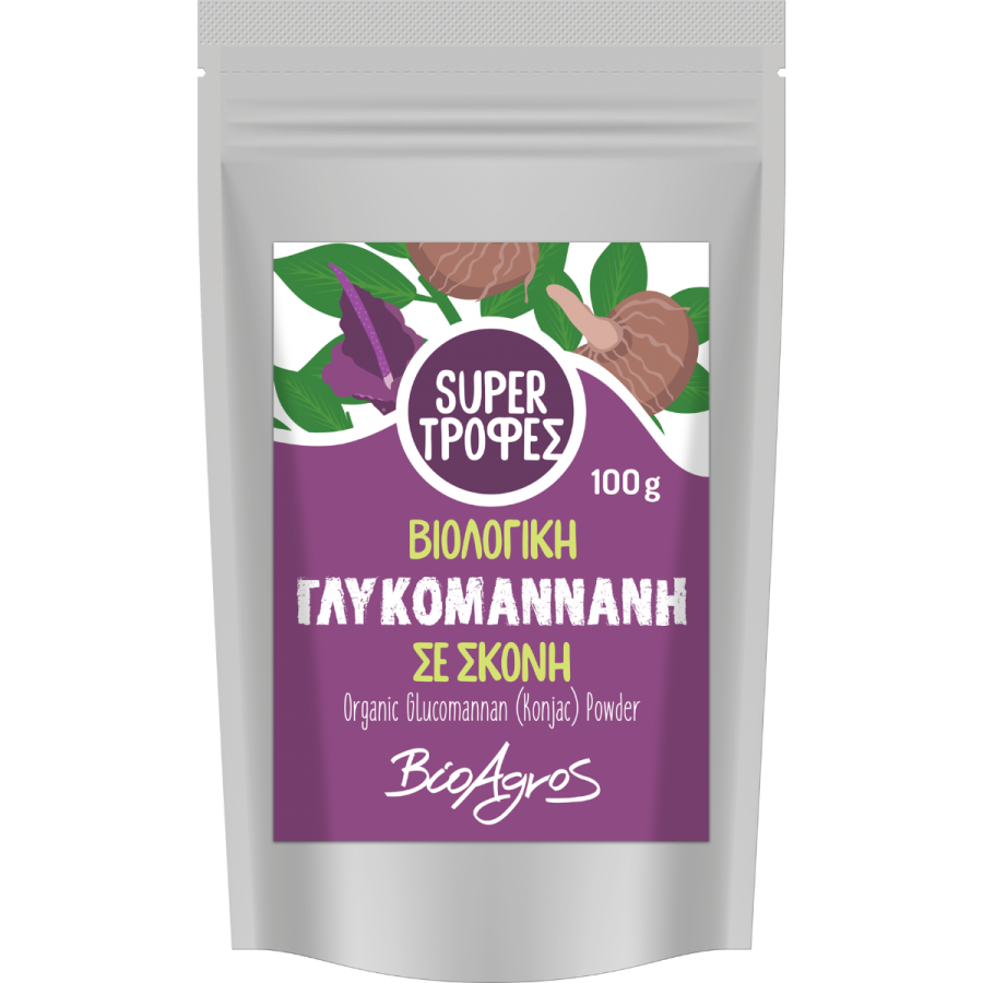 Φωτογραφία προϊόντος: BIOAGROS Organic Konjac Glucomannan powder 100gr - Βιολογική γλυκομαννάνη σε σκόνη