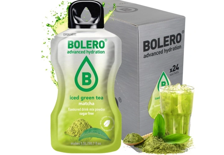 Φωτογραφία προϊόντος: BOLERO DRINKS BOLERO Iced Green Tea Matcha - Χυμός Σε Σκόνη για 1,5LT (Κουτί των 24) 9gr