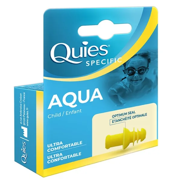 Φωτογραφία προϊόντος: QUIES Specific Aqua Kids 1 pair, Παιδικές Ωτοασπίδες για το Νερό 1 ζεύγος
