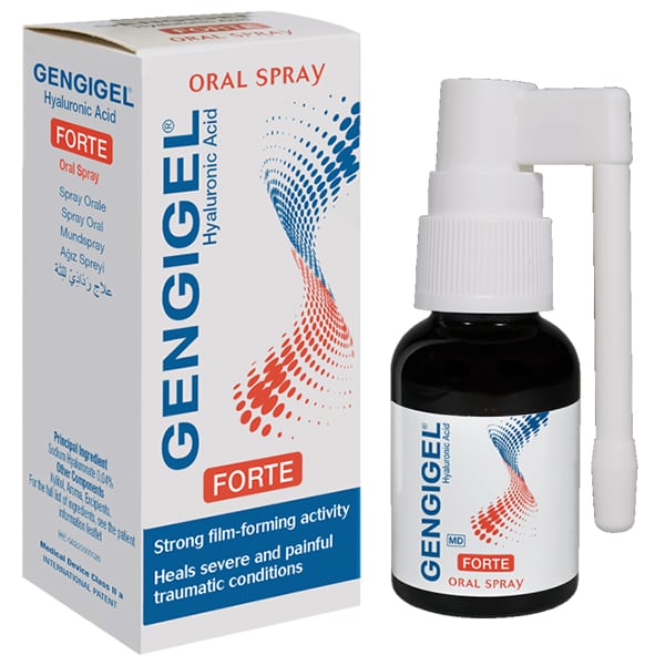 Φωτογραφία προϊόντος: GENGIGEL Forte Oral Spray Hyaluronic Acid Σπρέι Καταπράυνσης &amp; Προστασίας για τα Ούλα, 20ml