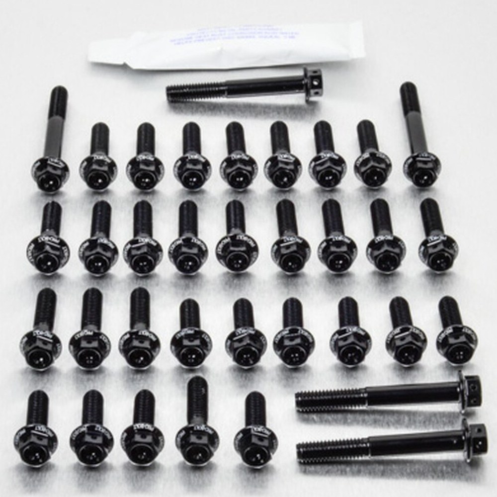 Φωτογραφία προϊόντος: ΒΙΔΕΣ ΕΞΑΓΩΝΕΣ ALUMINIUM ENGINE KIT MT-09 BLACK EYA356HXRBKE| PRO BOLT