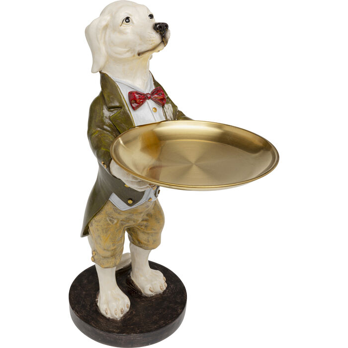 Φωτογραφία προϊόντος: KARE Διακοσμητικό Figurine Gentleman Dog Tray Πολυρεσίνη Χρυσό/Λευκό 29x18x23 εκ.