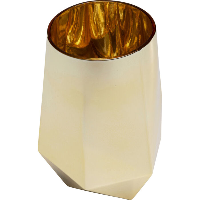 Φωτογραφία προϊόντος: KARE Βάζο Tumbler Diamond Γυαλί Χρυσό/Μπεζ 10x10x15 εκ.