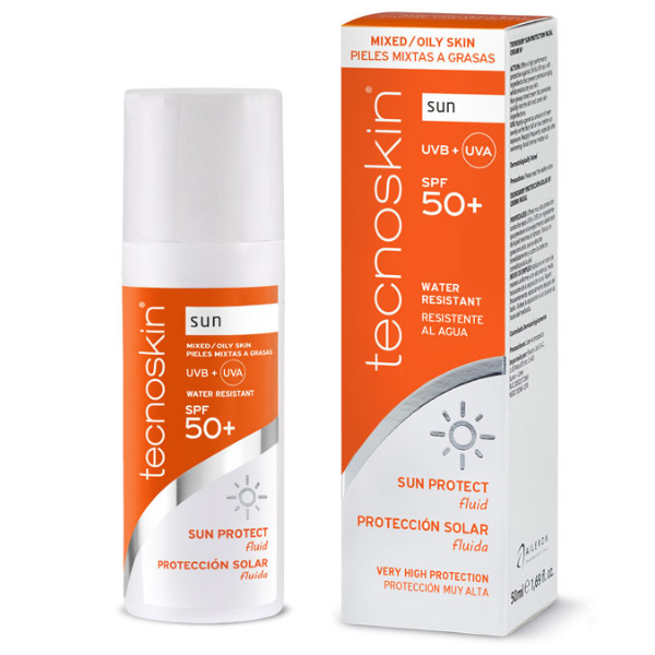 Φωτογραφία προϊόντος: TECNOSKIN Sun Protect Fluid SPF50+ Αντηλιακή Κρέμα Προσώπου για Λιπαρές &amp; Ακνεϊκές Επιδερμίδες, 50ml