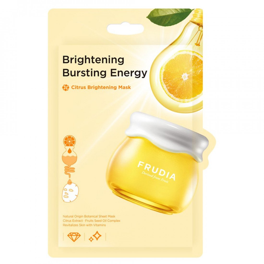 Φωτογραφία προϊόντος: FRUDIA Citrus Brightening Mask Υφασμάτινη Μάσκα Προσώπου με Εκχύλισμα Εσπεριδοειδών - Φωτεινότητα 20ml