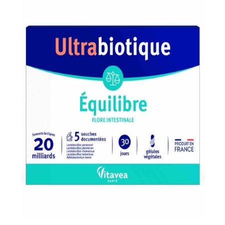 Φωτογραφία προϊόντος: HEALTH LAND HEALTHLAND Ultrabiotique Balance 30 days Συμπλήρωμα Διατροφής Με Προβιοτικά Και Πρεβιοτικά 30 Φυτικές Κάψουλες