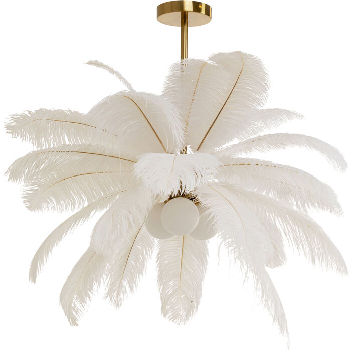 Φωτογραφία προϊόντος: KARE Pendant Lamp Feather Palm White Ø60cm