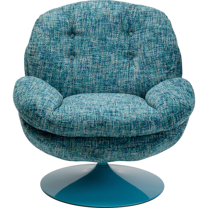 Φωτογραφία προϊόντος: KARE Swivel Armchair Cosy Blue, Μπλε, 84x89x86 εκ.